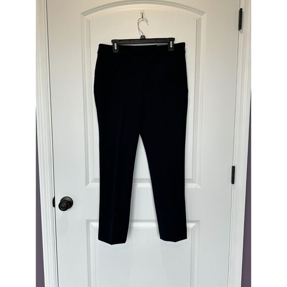 NWT Talbots Refined Bi-Stretch Navy Straight Leg Pants Size 10 Petite - Picture 1 of 10